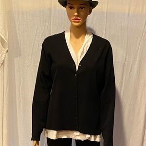 Charter Club Black Cardigan Size L